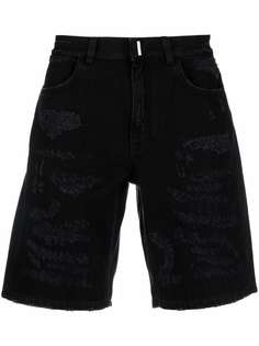 Givenchy джинсовые шорты с прорезями