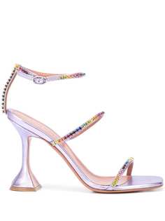 Amina Muaddi декорированные босоножки Gilda