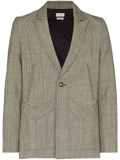 Stefan Cooke пиджак с узором в елочку