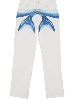 Burberry джинсы Mermaid Tail с принтом