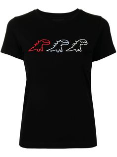 SPORT b. by agnès b. футболка с вышивкой Dino