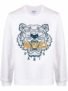 Kenzo толстовка с вышивкой Tiger