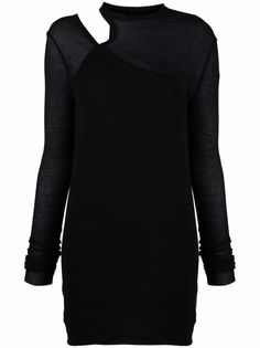 Rick Owens платье-футляр Banana с длинными рукавами