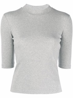 MM6 Maison Margiela укороченная футболка с высоким воротником