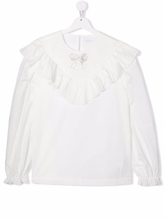 Monnalisa блузка с оборками