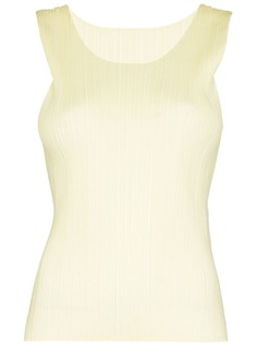Pleats Please Issey Miyake плиссированный топ без рукавов