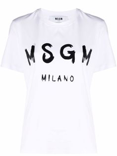 MSGM футболка с логотипом