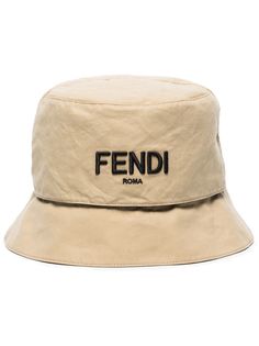 Fendi двусторонняя панама с логотипом FF