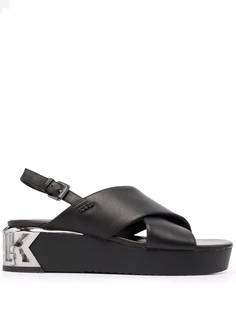 Karl Lagerfeld сандалии K-Blok с ремешком на пятке