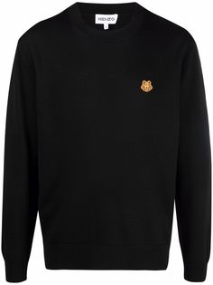 Kenzo джемпер с нашивкой Tiger