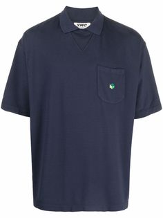 YMC рубашка поло с короткими рукавами и нашивкой-логотипом