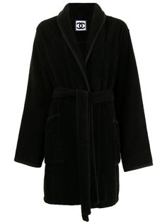Chanel Pre-Owned халат 2009-го года с поясом и логотипом CC