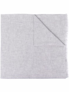 Brunello Cucinelli кашемировый шарф с бахромой