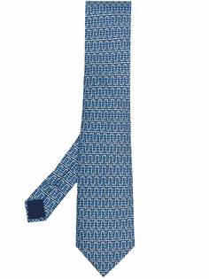 Hermès галстук pre-owned с геометричным принтом