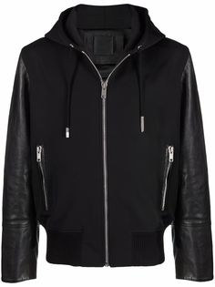 Givenchy куртка с капюшоном и вставками