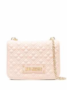 Love Moschino стеганая сумка с логотипом
