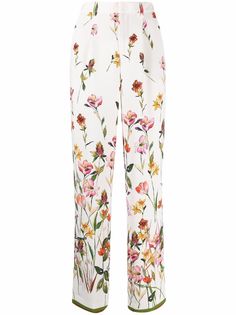 Pt01 широкие брюки с цветочным принтом