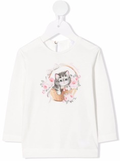 Monnalisa футболка с принтом