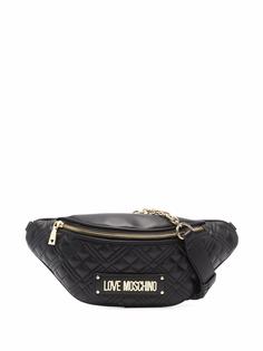 Love Moschino стеганая поясная сумка из искусственной кожи