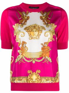 Versace футболка с принтом Baroque