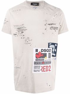 Dsquared2 футболка с нашивкой-логотипом