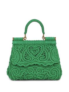 Dolce & Gabbana кружевная сумка-тоут Devotion