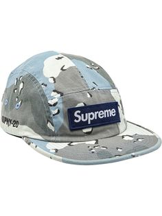 Supreme кепка в стиле милитари с логотипом