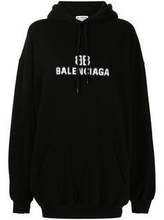 Balenciaga худи с логотипом BB