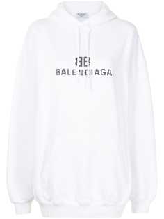 Balenciaga худи с логотипом BB