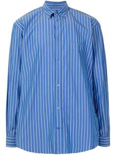 Balenciaga Pre-Owned рубашка в полоску с логотипом