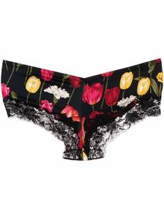 Dolce & Gabbana трусы-брифы Brazilian с цветочным принтом
