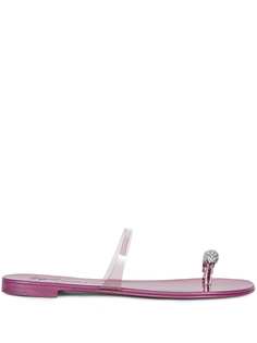 Giuseppe Zanotti сандалии Ring Plexi с открытым носком