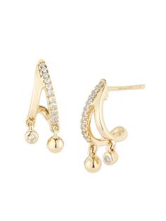 Dana Rebecca Designs серьги-хагги Poppy Rae из желтого золота с бриллиантами