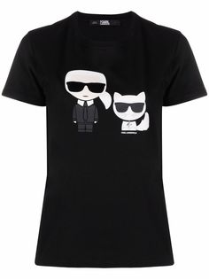 Karl Lagerfeld футболка Ikonik с логотипом