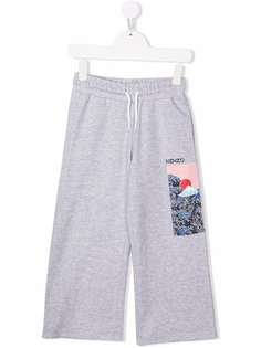 Kenzo Kids спортивные брюки с графичным принтом