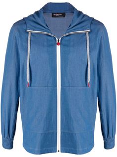 Kiton куртка на молнии с капюшоном