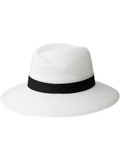 Maison Michel плетеная шляпа Virginie