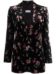 RED Valentino однобортный пиджак с цветочным узором