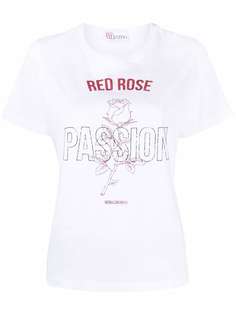 RED Valentino футболка с принтом Red Rose