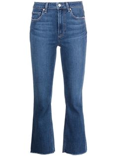 PAIGE укороченные расклешенные джинсы Colette
