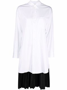 RED Valentino рубашка оверсайз с контрастными вставками