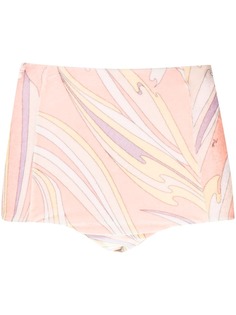 Emilio Pucci шорты с завышенной талией и принтом Vortici