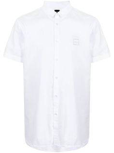 BOSS рубашка с короткими рукавами и вышитым логотипом
