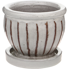 Горшок Hoang pottery Классика 50x40см белый с поддоном