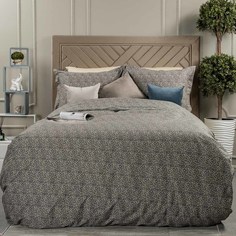 Комплект постельного белья Arya Home Alamode Kilan коричневый Евро