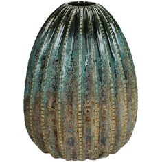 Ваза декоративная Kersten керамика синяя 16.5x16.5x20.3cm