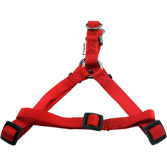 Шлейка для собак GREAT&SMALL регулируемая 15 мм 40-50 см красная