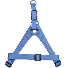 Шлейка для собак GREAT&SMALL регулируемая 10 мм 25-40 см голубая