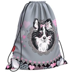 ErichKrause Мешок для обуви Mimi Dog (48247) серый/черный/розовый