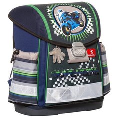 Belmil Ранец Classy Super Bike (403-13/417), темно-синий/зеленый/серый